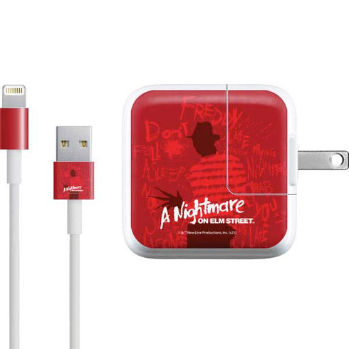 Nightmare on Elm Street Dont Fall Asleep iPad Charger (10W USB) Skin