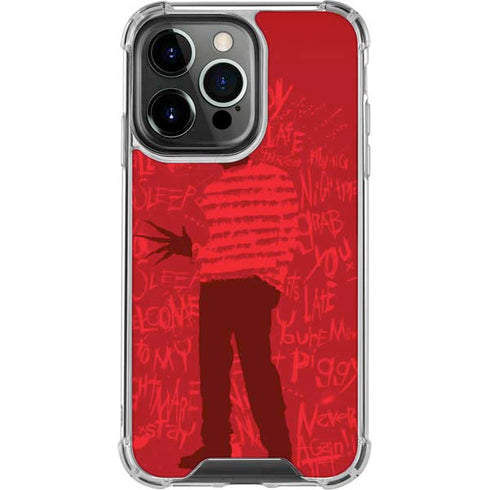 Nightmare on Elm Street Dont Fall Asleep iPhone 15 Pro Clear Case