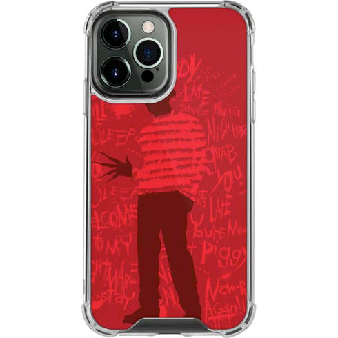 Nightmare on Elm Street Dont Fall Asleep iPhone 14 Pro Max Clear Case