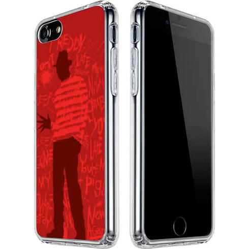 Nightmare on Elm Street Dont Fall Asleep iPhone SE (2nd & 3rd Gen) Clear Case