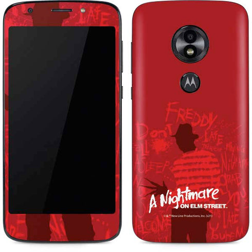 Nightmare on Elm Street Dont Fall Asleep Moto E5 Play Skin