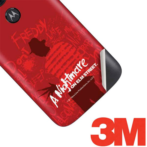 Nightmare on Elm Street Dont Fall Asleep Moto E5 Play Skin