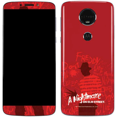 Nightmare on Elm Street Dont Fall Asleep Moto E5 Plus Skin