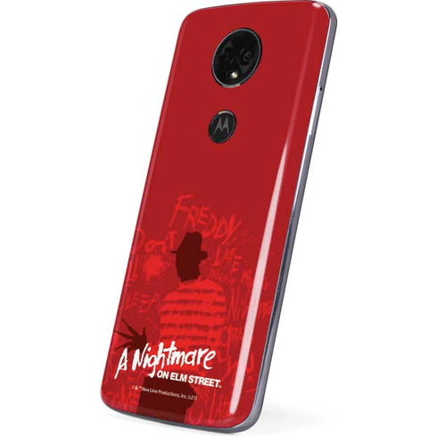 Nightmare on Elm Street Dont Fall Asleep Moto E5 Plus Skin