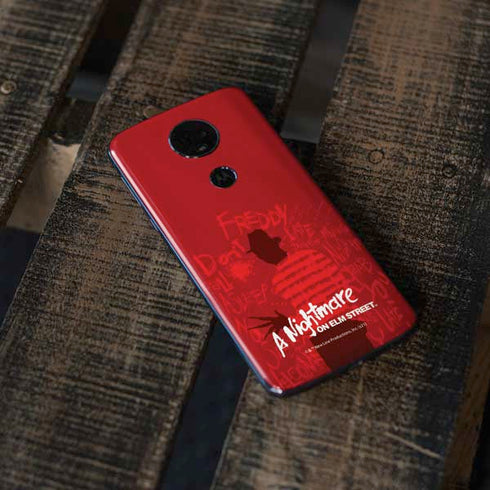 Nightmare on Elm Street Dont Fall Asleep Moto E5 Plus Skin