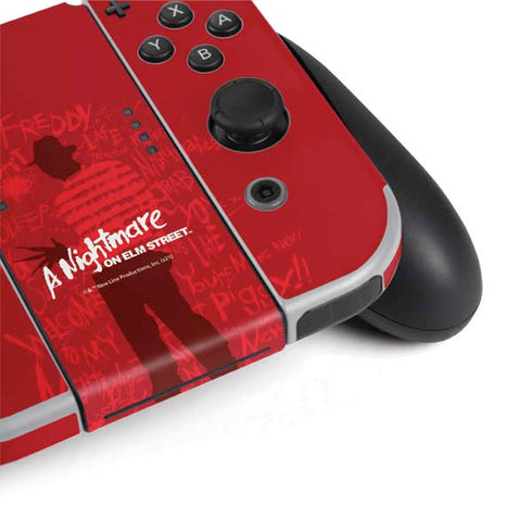 Nightmare on Elm Street Dont Fall Asleep Nintendo Switch OLED (2021) Skin