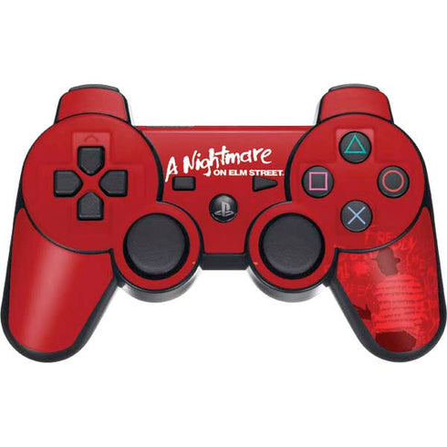 Nightmare on Elm Street Dont Fall Asleep PS3 Dual Shock wireless controller Skin