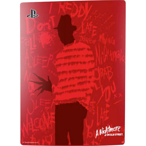 Nightmare on Elm Street Dont Fall Asleep PS5 Digital Edition Console Skin