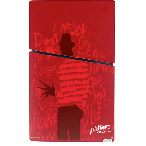 Nightmare on Elm Street Dont Fall Asleep PS5 Slim Digital Edition Console Skin