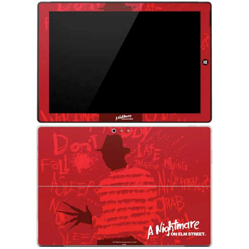 Nightmare on Elm Street Dont Fall Asleep Surface Pro 3 Skin