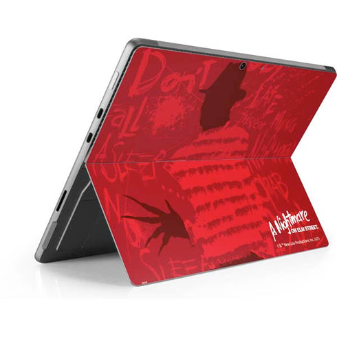 Nightmare on Elm Street Dont Fall Asleep Surface Pro 9 Skin