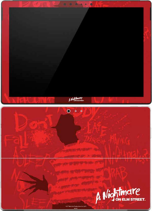 Nightmare on Elm Street Dont Fall Asleep Surface Pro (2017) Skin