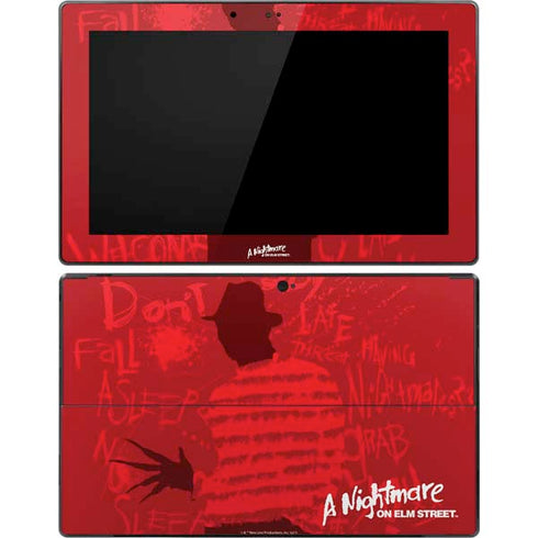 Nightmare on Elm Street Dont Fall Asleep Surface Pro Tablet Skin
