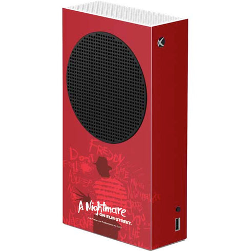 Nightmare on Elm Street Dont Fall Asleep Xbox Series S Console Skin