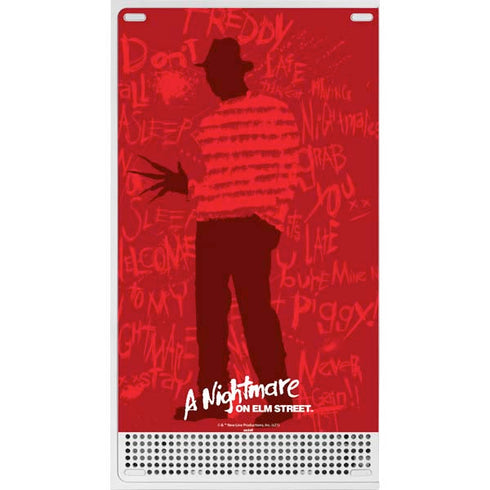 Nightmare on Elm Street Dont Fall Asleep Xbox Series S Console Skin