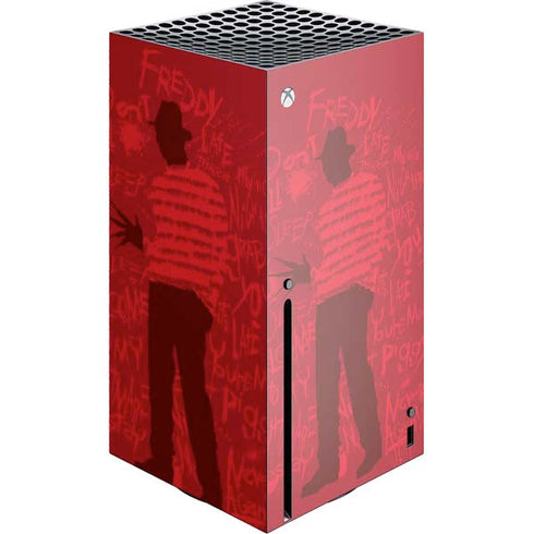 Nightmare on Elm Street Dont Fall Asleep Xbox Series X Console Skin