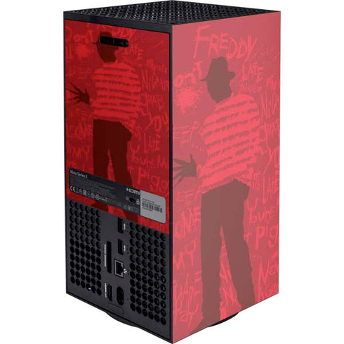 Nightmare on Elm Street Dont Fall Asleep Xbox Series X Console Skin