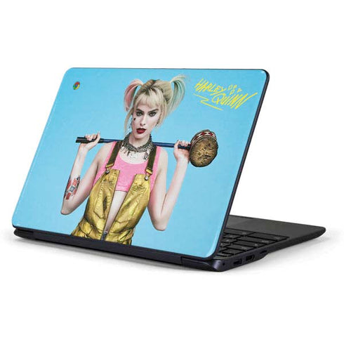 DC Comics Harley Quinn Movie Charcater Poster Samsung Chromebook Skin
