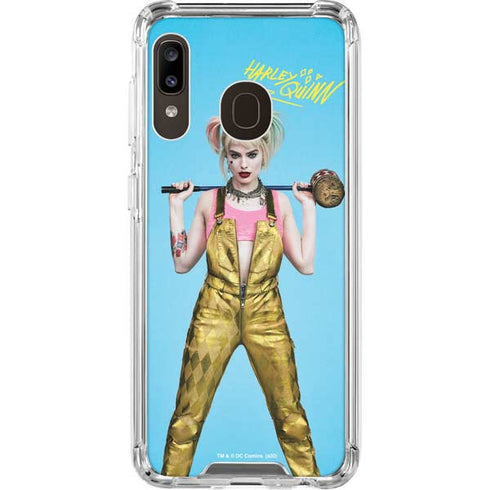 DC Comics Harley Quinn Movie Charcater Poster Galaxy A30 Clear Case