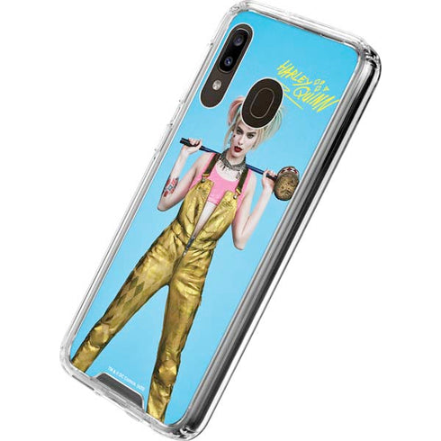 DC Comics Harley Quinn Movie Charcater Poster Galaxy A30 Clear Case
