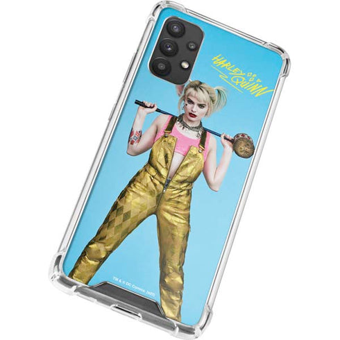 DC Comics Harley Quinn Movie Charcater Poster Galaxy A32 5G Clear Case