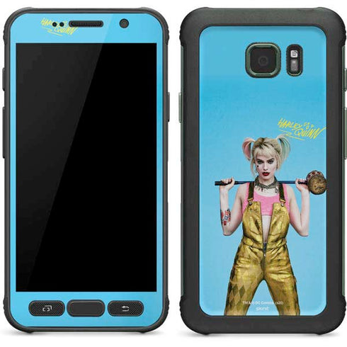 DC Comics Harley Quinn Movie Charcater Poster Galaxy S7 Active Skin