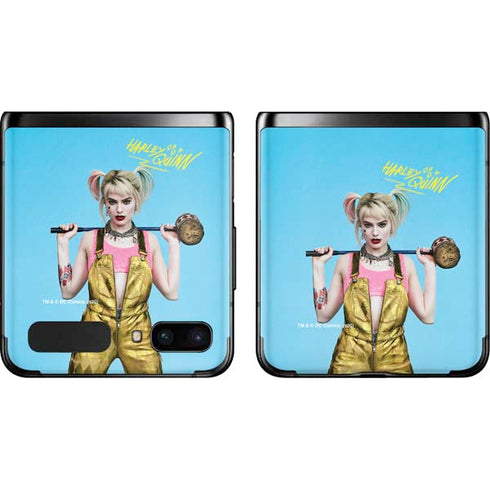 DC Comics Harley Quinn Movie Charcater Poster Galaxy Z Flip Skin