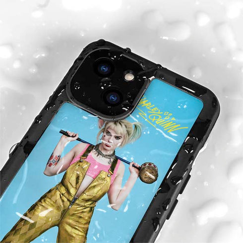 DC Comics Harley Quinn Movie Charcater Poster iPhone 15 Plus Waterproof Case