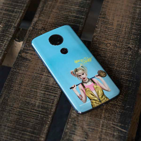 DC Comics Harley Quinn Movie Charcater Poster Moto E5 Plus Skin