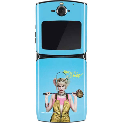 DC Comics Harley Quinn Movie Charcater Poster Motorola RAZR Skin