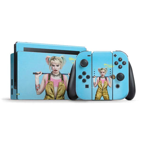DC Comics Harley Quinn Movie Charcater Poster Nintendo Switch Bundle Skin