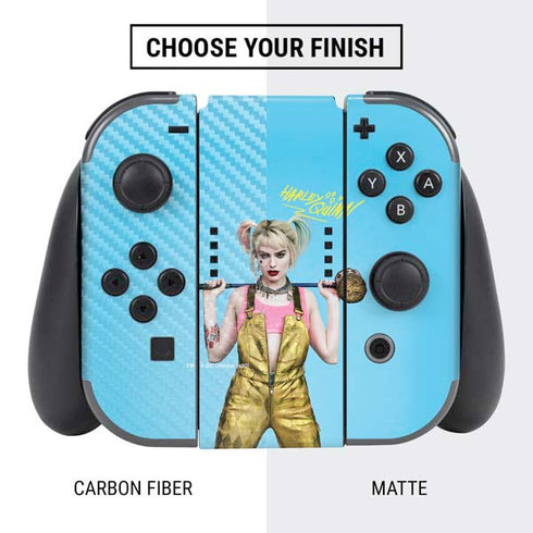 DC Comics Harley Quinn Movie Charcater Poster Nintendo Switch Bundle Skin