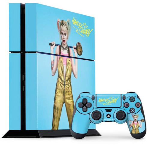 DC Comics Harley Quinn Movie Charcater Poster PS4 Console and Controller Bundle Skin
