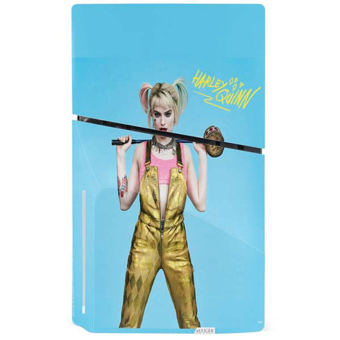 DC Comics Harley Quinn Movie Charcater Poster PS5 Slim Disk Console Skin