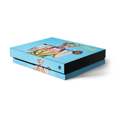 DC Comics Harley Quinn Movie Charcater Poster Xbox One X Console Skin