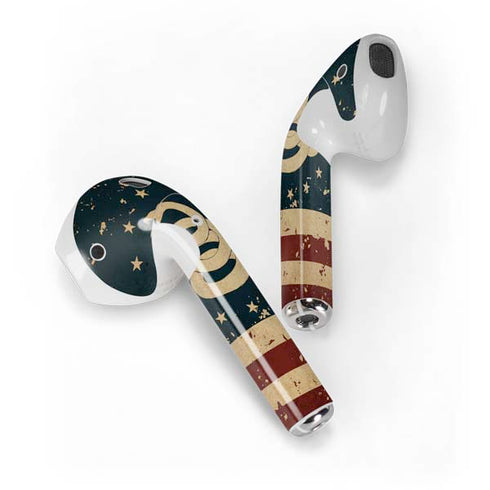 Dont Tread On Me American Flag Apple AirPods Skin