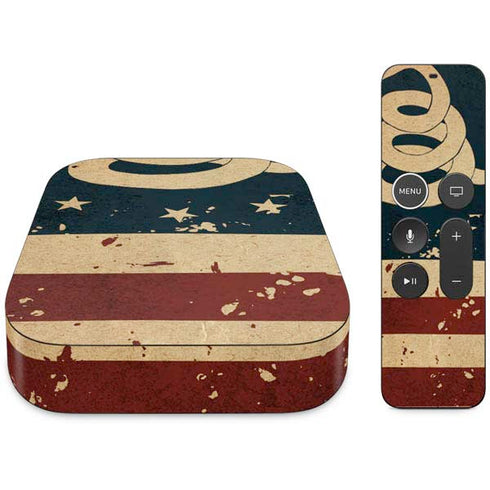 Dont Tread On Me American Flag Apple TV Skin