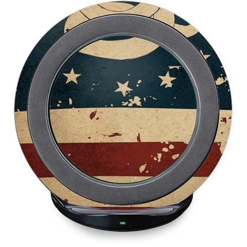 Dont Tread On Me American Flag Fast Charge Wireless Charging Stand Skin