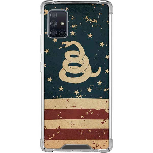 Dont Tread On Me American Flag Galaxy A51 5G Clear Case