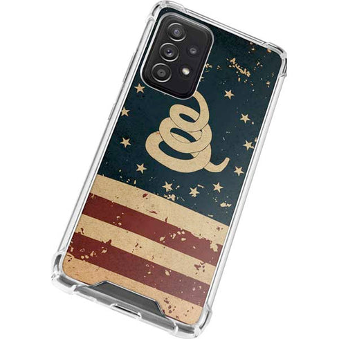 Dont Tread On Me American Flag Galaxy A52 5G Clear Case