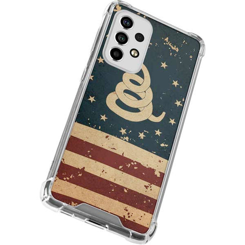 Dont Tread On Me American Flag Galaxy A53 5G Clear Case