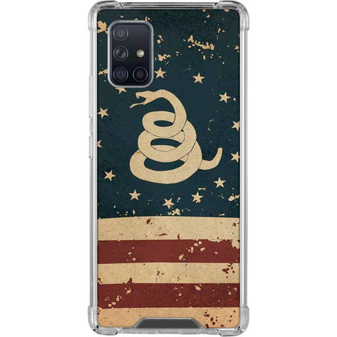 Dont Tread On Me American Flag Galaxy A71 5G Clear Case