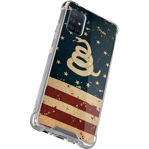 Dont Tread On Me American Flag Galaxy A71 5G Clear Case