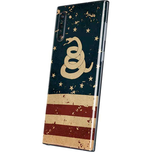 Dont Tread On Me American Flag Galaxy Note 10 Skin