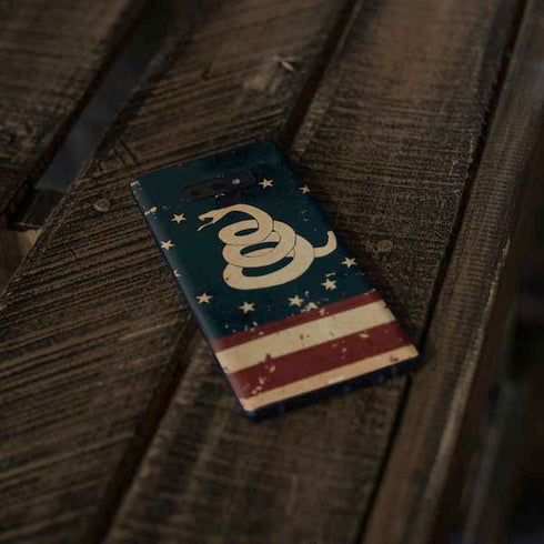 Dont Tread On Me American Flag Galaxy Note 9 Skin