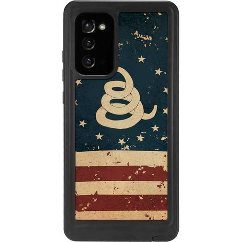 Dont Tread On Me American Flag Galaxy Note20 5G Waterproof Case