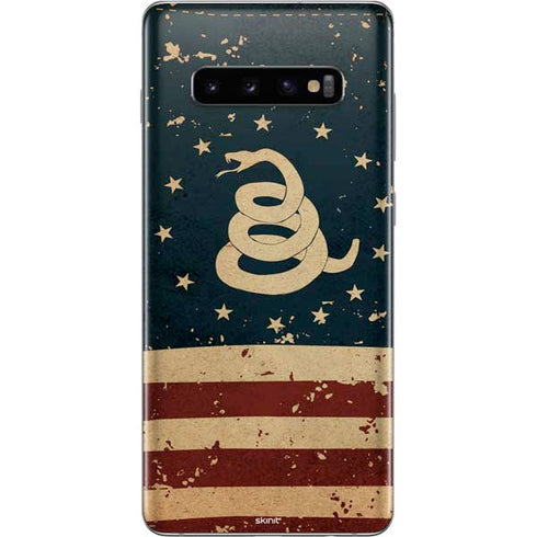 Dont Tread On Me American Flag Galaxy S10 Plus Skin