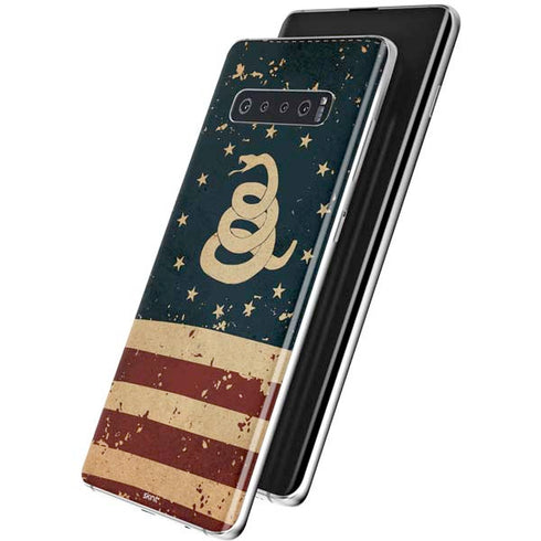 Dont Tread On Me American Flag Galaxy S10 Skin