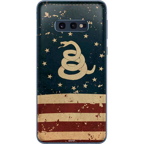 Dont Tread On Me American Flag Galaxy S10e Skin