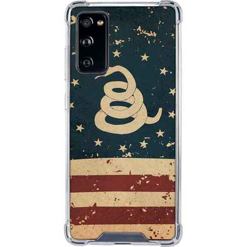 Dont Tread On Me American Flag Galaxy S20 FE Clear Case